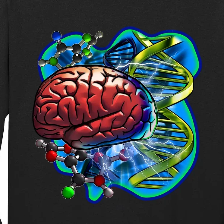 Cool DNA Brain Tall Long Sleeve T-Shirt