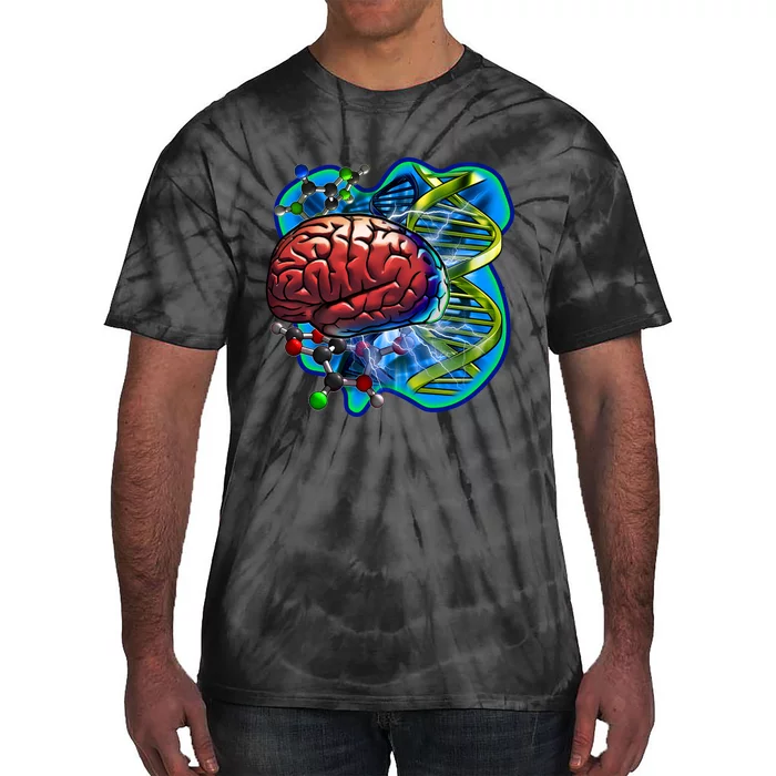 Cool DNA Brain Tie-Dye T-Shirt