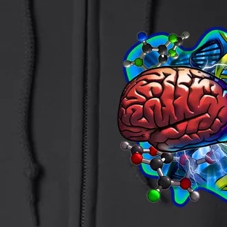 Cool DNA Brain Full Zip Hoodie