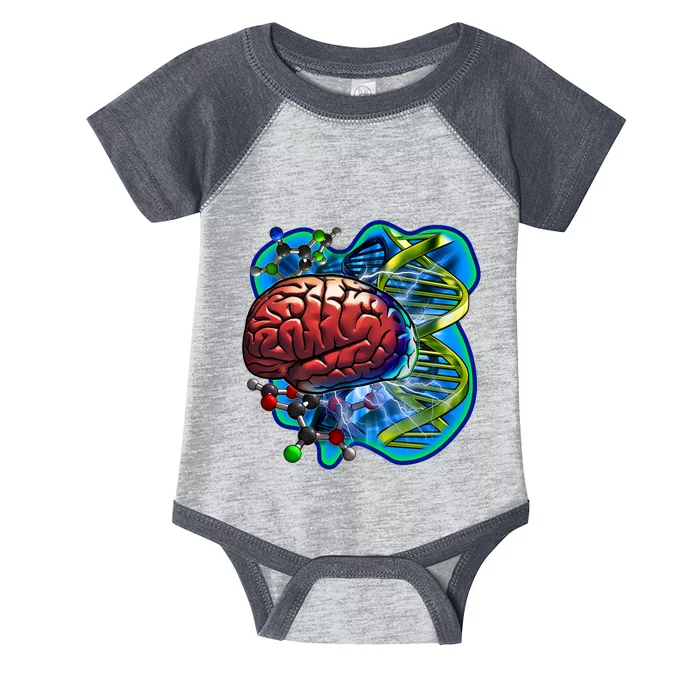 Cool DNA Brain Infant Baby Jersey Bodysuit