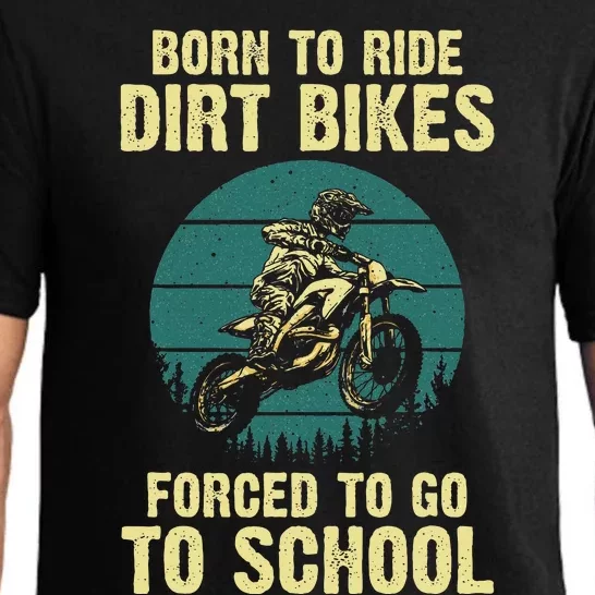 Cute Dirt Bike Art Motorcycle Dirtbike Racing Pajama Set