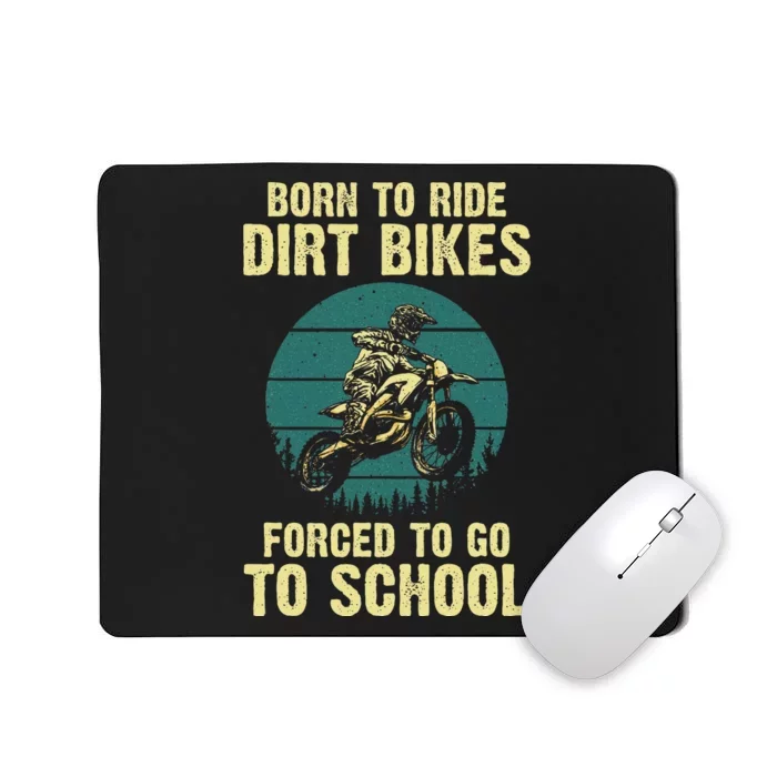 Cute Dirt Bike Art Motorcycle Dirtbike Racing Mousepad