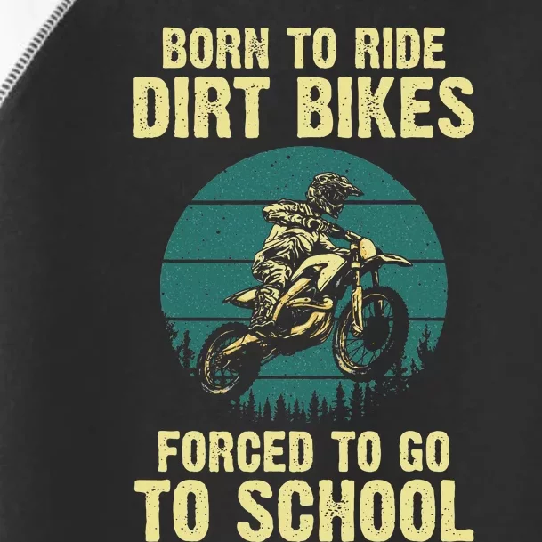 Cute Dirt Bike Art Motorcycle Dirtbike Racing Toddler Fine Jersey T-Shirt