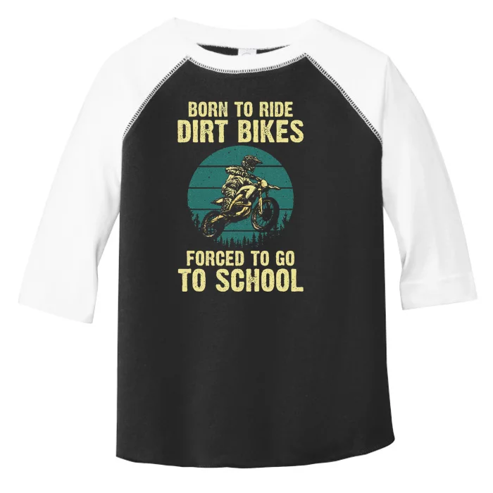 Cute Dirt Bike Art Motorcycle Dirtbike Racing Toddler Fine Jersey T-Shirt