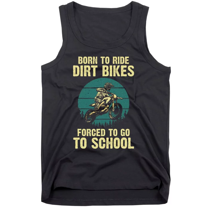 Cute Dirt Bike Art Motorcycle Dirtbike Racing Tank Top