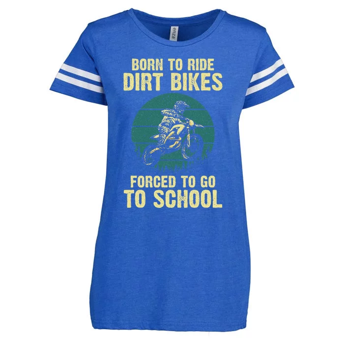 Cute Dirt Bike Art Motorcycle Dirtbike Racing Enza Ladies Jersey Football T-Shirt