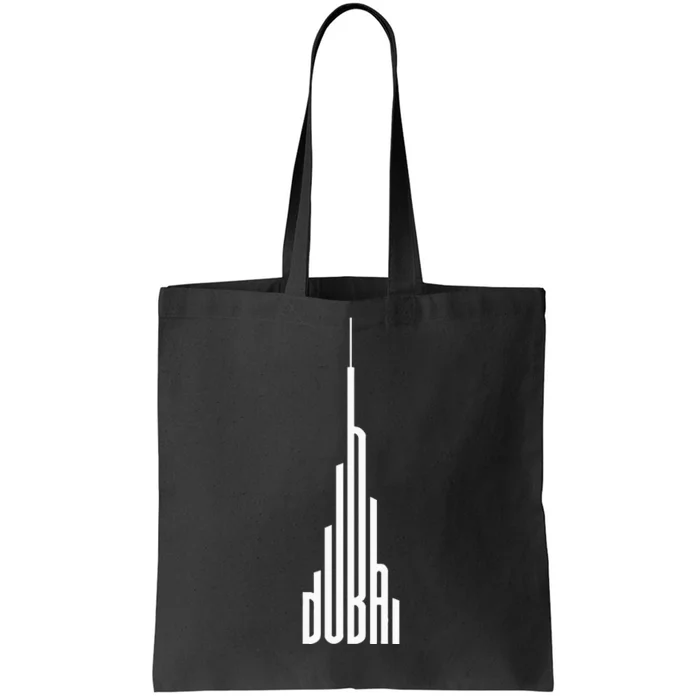 Cool Dubai Burj Khalifa Skyscraper Vintage Royalty Dubai UAE Tote Bag