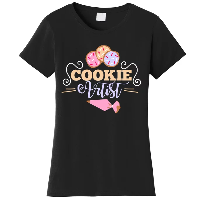 Cookie Decorator Baker Design For Cookie Cutter Fans Women's T-Shirt