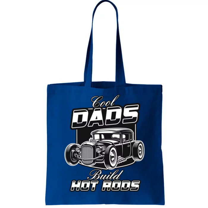 Cool Dads Build Hot Rods Car Retro Vintage Race Hotrod Drag Gift Tote Bag