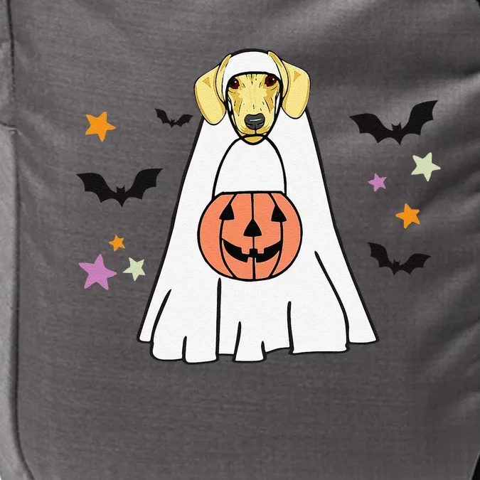 Cream Dachshund Boo Ghost Dog Lover Halloween Impact Tech Backpack