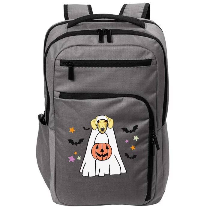 Cream Dachshund Boo Ghost Dog Lover Halloween Impact Tech Backpack