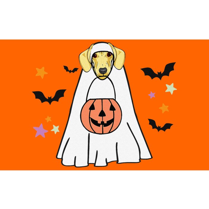 Cream Dachshund Boo Ghost Dog Lover Halloween Bumper Sticker