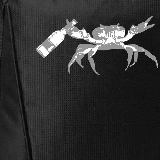 Crab Drinking Beer City Backpack