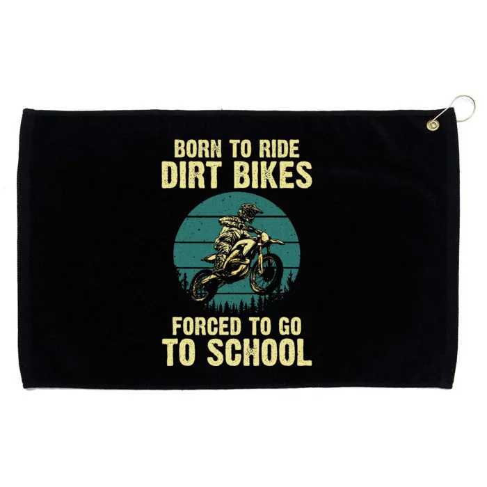 Cute Dirt Bike Art For Women Motorcycle Dirtbike Grommeted Golf Towel