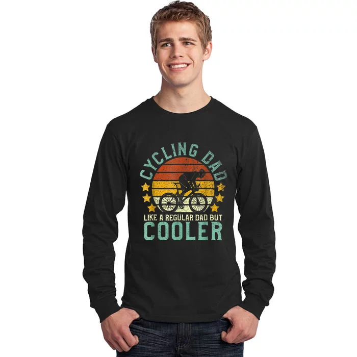 Cycling Dad | Bike Rider & Cyclist Fathers Day Gift Funny Tall Long Sleeve T-Shirt