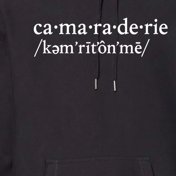 Camaraderie Definition Premium Hoodie