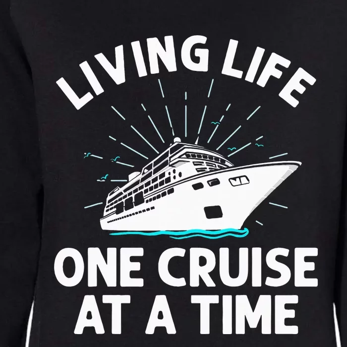 Cruising Designs Cruise Ship Funny Cruising Lovers Womens California Wash Sweatshirt