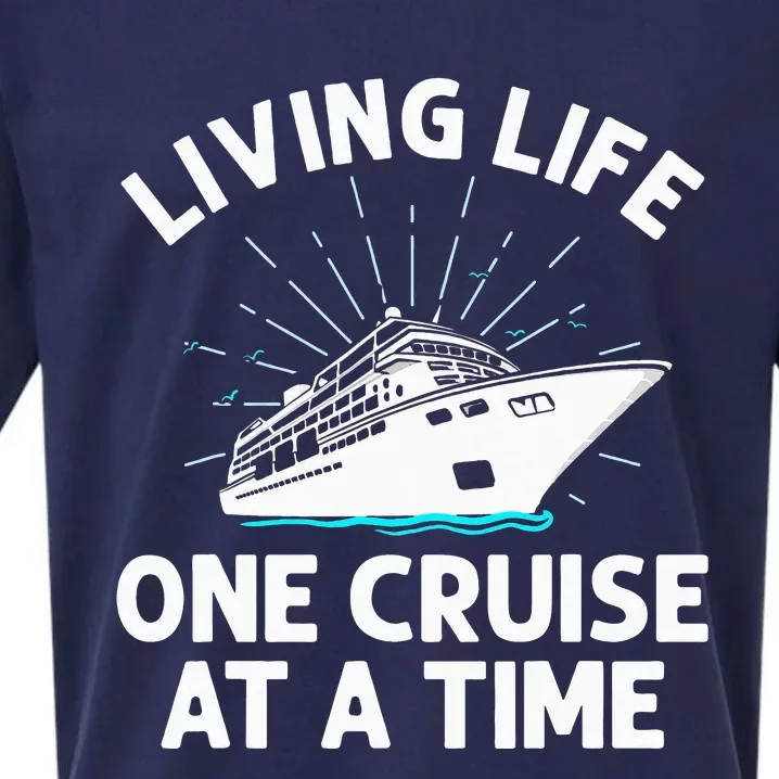 Cruising Designs Cruise Ship Funny Cruising Lovers Sueded Cloud Jersey T-Shirt