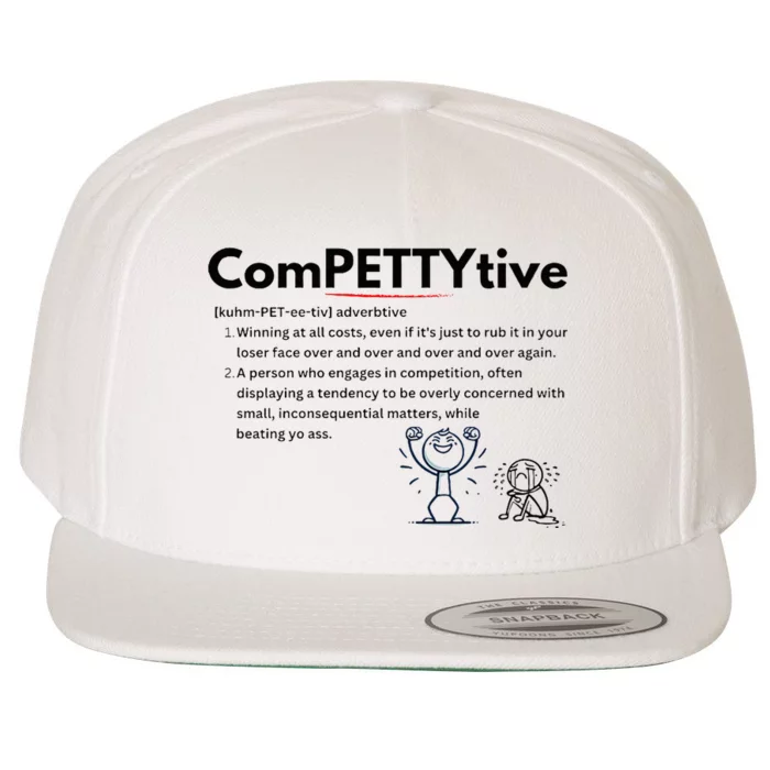 Competitive Design Compettytive Definition Wool Snapback Cap