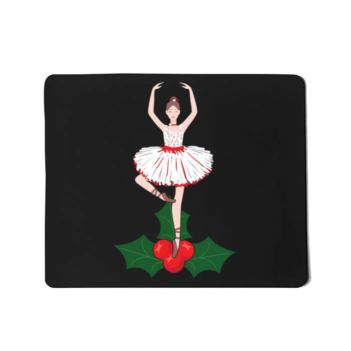 Cute Dance Christmas Ballerina Girls Ballet Dancer Mousepad