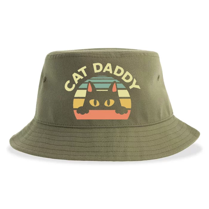 Cat Daddy Cat Enthusiast Feline Lover Father Animal Sustainable Bucket Hat