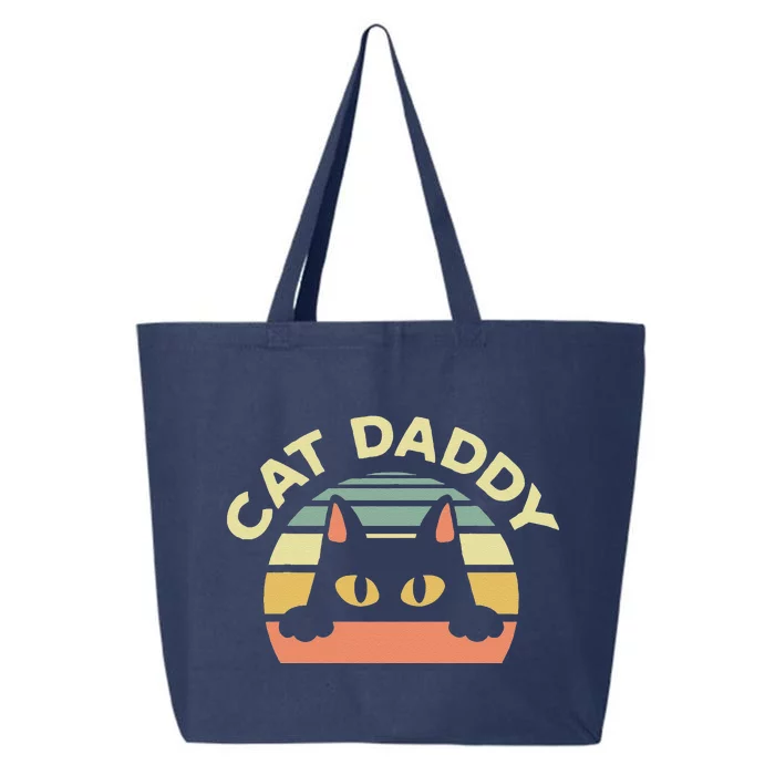 Cat Daddy Cat Enthusiast Feline Lover Father Animal 25L Jumbo Tote