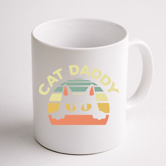 Cat Daddy Cat Enthusiast Feline Lover Father Animal Front & Back Coffee Mug