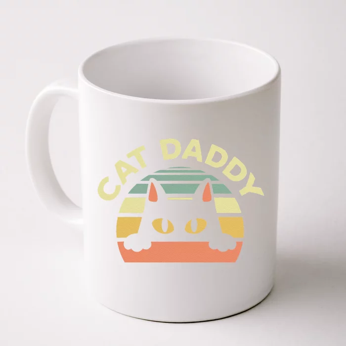 Cat Daddy Cat Enthusiast Feline Lover Father Animal Front & Back Coffee Mug