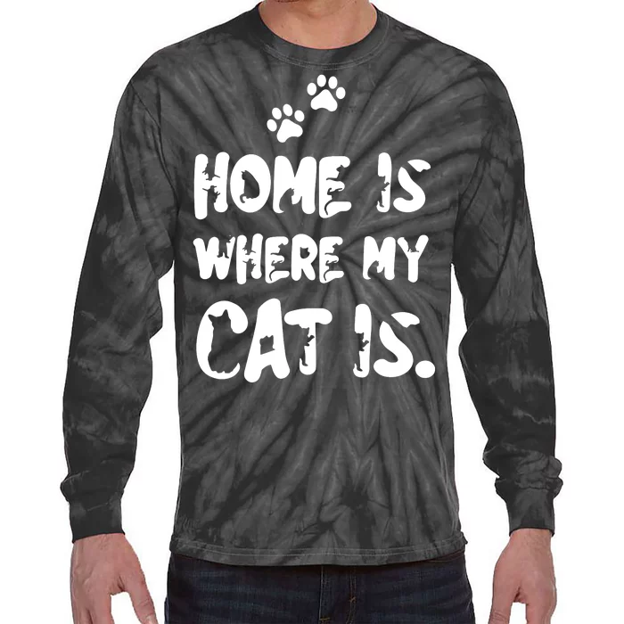 Cat Dad Cat Mom Cat Lover Kitten, Cat Tie-Dye Long Sleeve Shirt