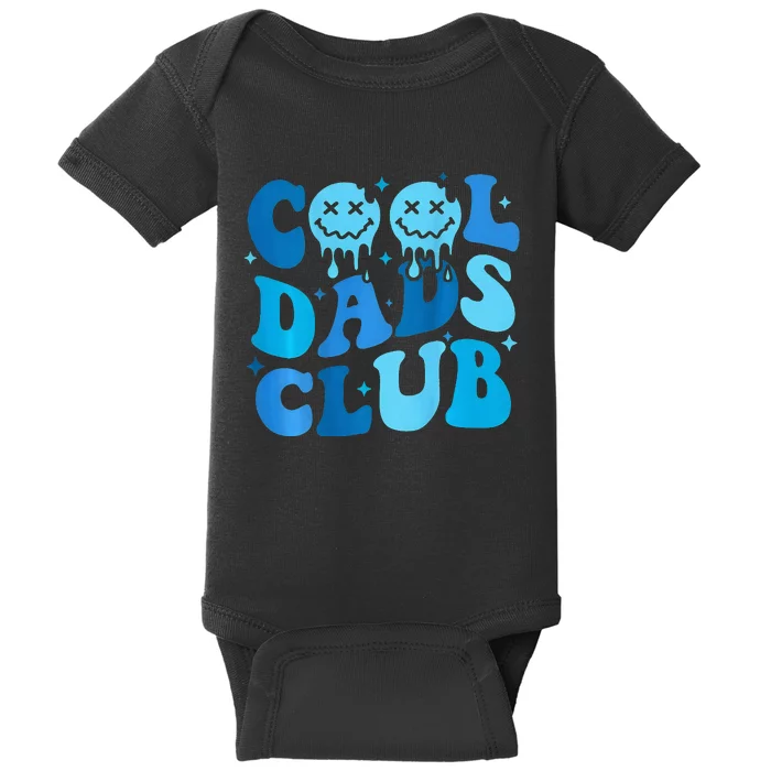 Cool Dads Club Retro Groovy Dad FatherS Day Baby Bodysuit