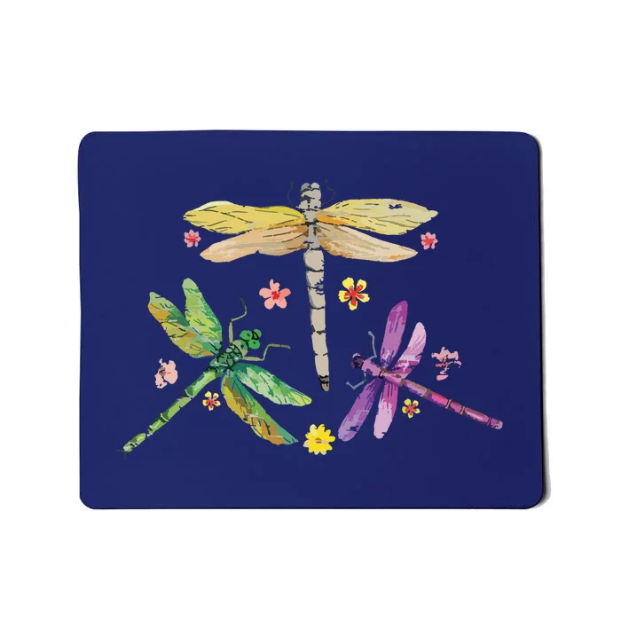 Colorful Dragonflies Mousepad