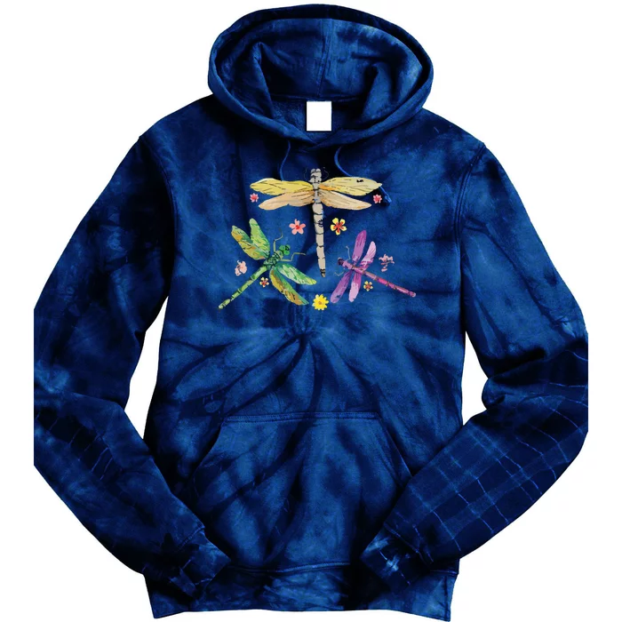 Colorful Dragonflies Tie Dye Hoodie