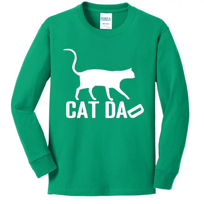 Cat Dad Kids Long Sleeve Shirt