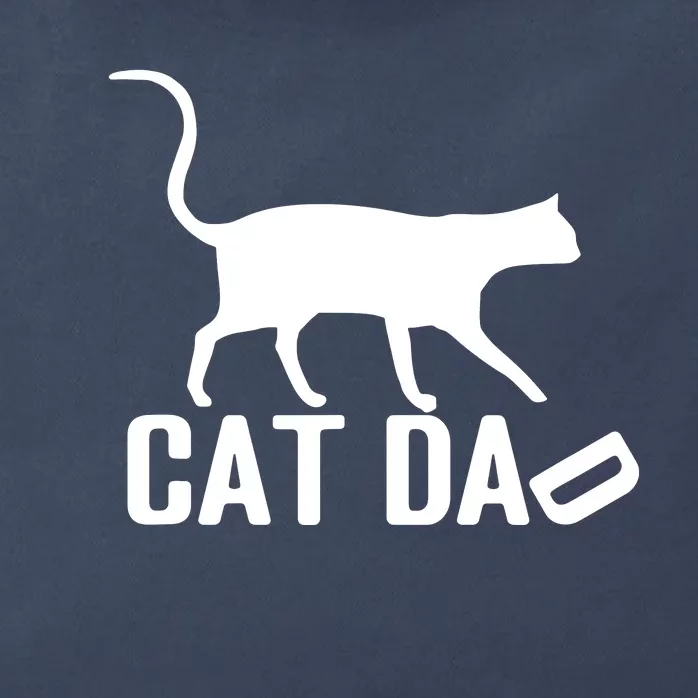 Cat Dad Zip Tote Bag