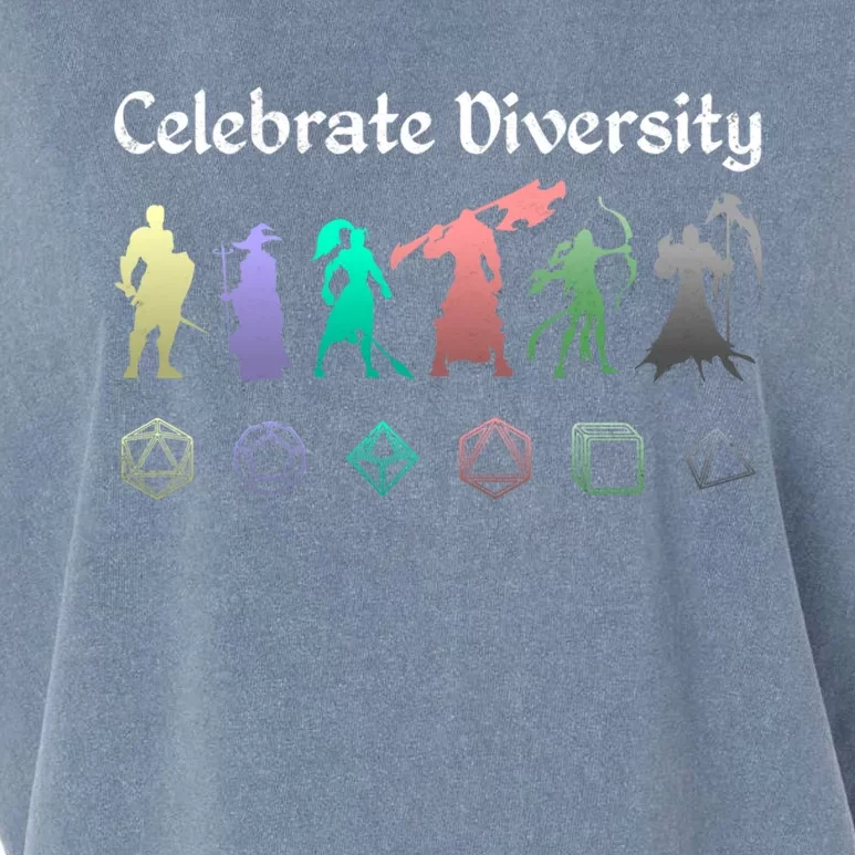 Celebrate Diversity Character Classes Dungeon Rpg Dm Great Gift Garment-Dyed Women's Muscle Tee