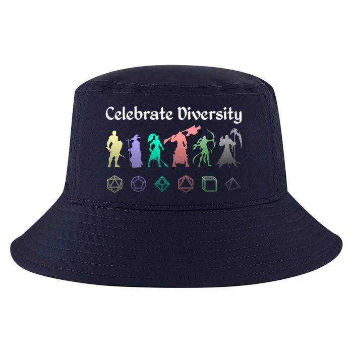 Celebrate Diversity Character Classes Dungeon Rpg Dm Great Gift Cool Comfort Performance Bucket Hat