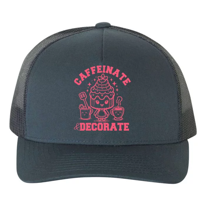 Caffeinate Decorate Yupoong Adult 5-Panel Trucker Hat