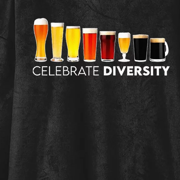 Celebrate Diversity Cocktails Beer Lover Drinking Bartender Hooded Wearable Blanket