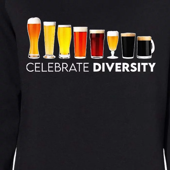 Celebrate Diversity Cocktails Beer Lover Drinking Bartender Womens California Wash Sweatshirt