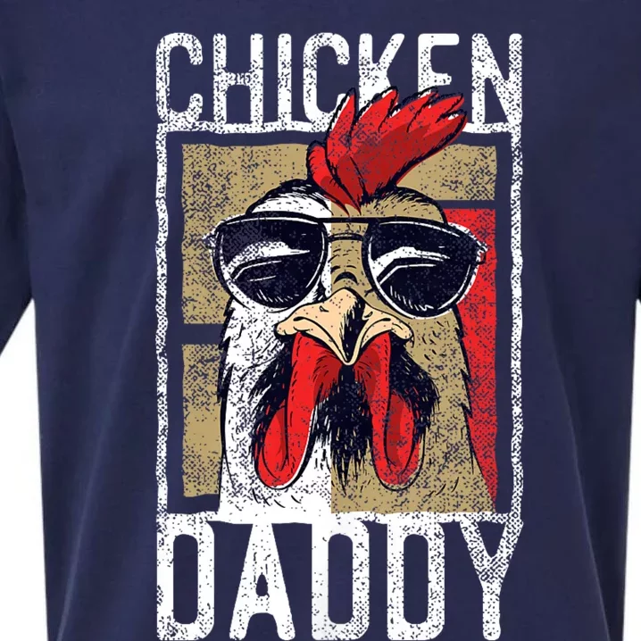 Chicken Daddy Chicken Farmer Father Of The Chicken Coop Sueded Cloud Jersey T-Shirt