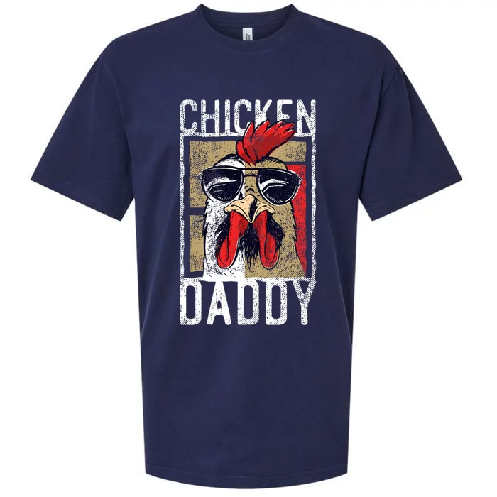 Chicken Daddy Chicken Farmer Father Of The Chicken Coop Sueded Cloud Jersey T-Shirt