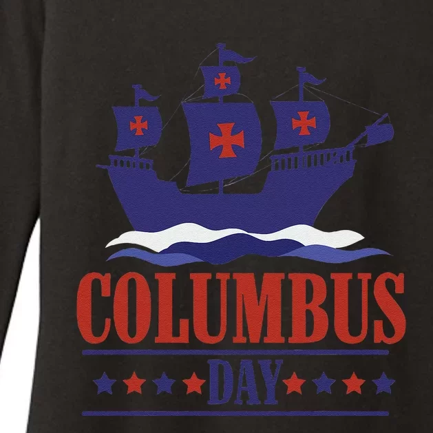 Columbus Day Christopher Columbus Italian American Womens CVC Long Sleeve Shirt