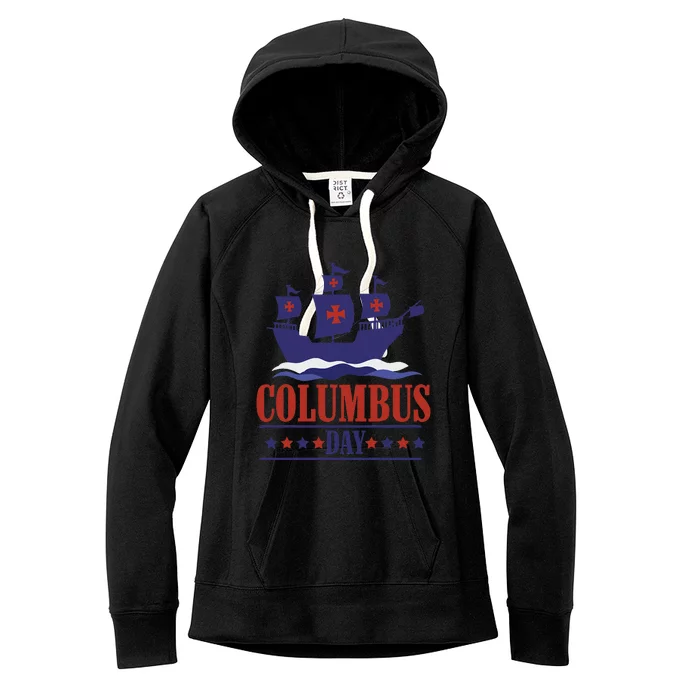 Columbus Day Christopher Columbus Italian American Women's Fleece Hoodie