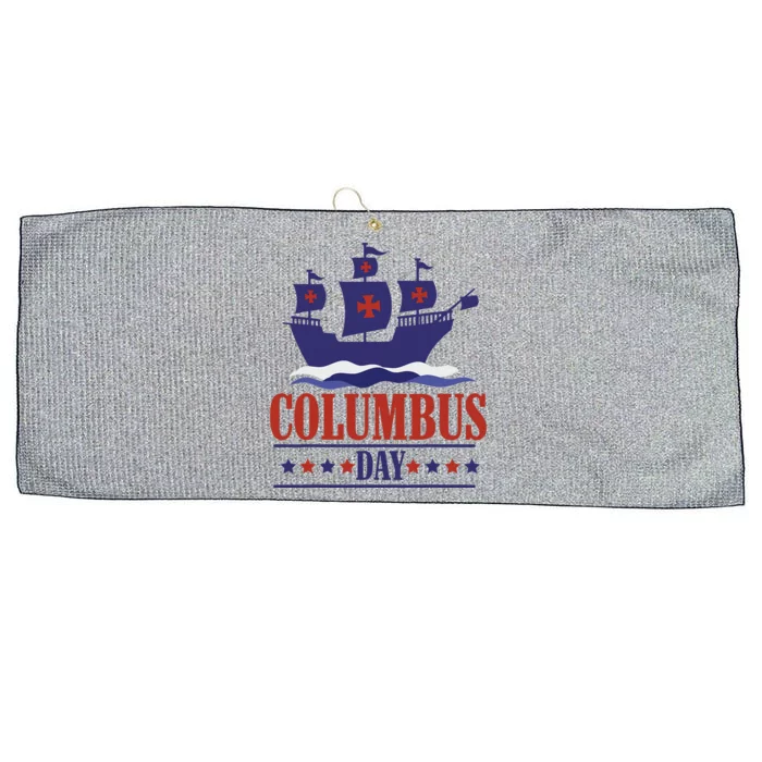 Columbus Day Christopher Columbus Italian American Large Microfiber Waffle Golf Towel