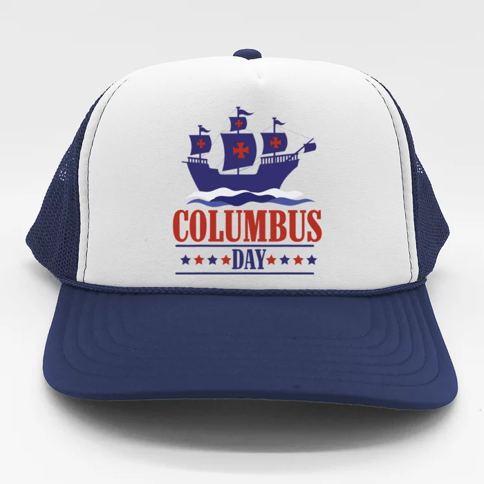 Columbus Day Christopher Columbus Italian American Trucker Hat