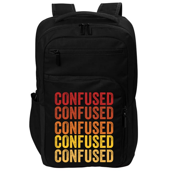 Confused Definition Confused Cute Gift Impact Tech Backpack