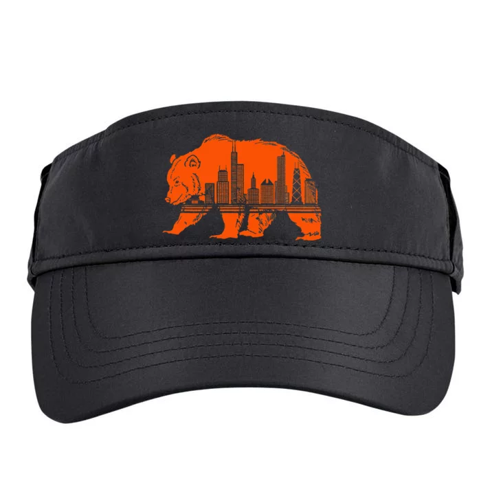 Chicago Downtown City Skyline Illinois Pride Adult Drive Performance Visor