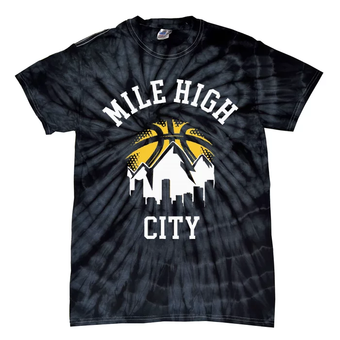 Classic Denver Colorado Mile High Denver City Tie-Dye T-Shirt