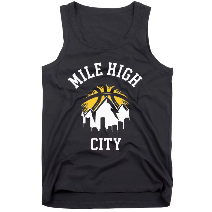 Classic Denver Colorado Mile High Denver City Tank Top