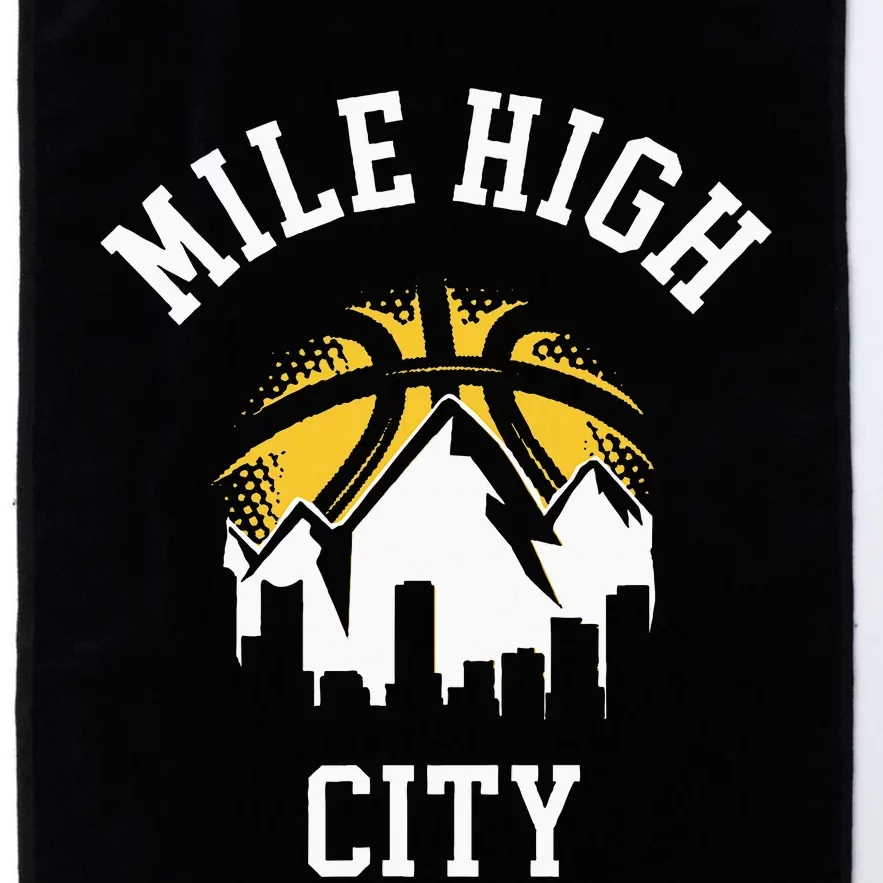 Classic Denver Colorado Mile High Denver City Platinum Collection Golf Towel